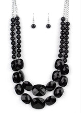 Load image into Gallery viewer, Resort Ready Black Necklace and Earrings