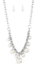 Load image into Gallery viewer, Revolving Refinement White Necklace and Earrings