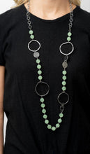 Load image into Gallery viewer, Sea Glass Wanderer Green Necklace and Earrings