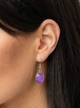 Load image into Gallery viewer, Serene Gleam Purple Necklace and Earrings