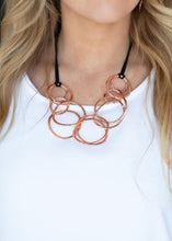 Load image into Gallery viewer, Spiraling Out of COUTURE Copper Necklace and Earrings