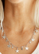 Load image into Gallery viewer, Starry Shindig Silver Star Necklace and Earrings