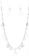 Load image into Gallery viewer, Starry Shindig Silver Star Necklace and Earrings