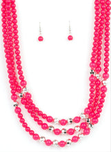 Load image into Gallery viewer, STAYCATION All I Ever Wanted Pink Necklace and Earrings