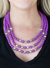 Load image into Gallery viewer, STAYCATION All I Ever Wanted Purple Necklace and Earrings