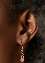 Load image into Gallery viewer, TIMELESS Traveler Pink and Silver Necklace and Earrings