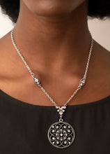 Load image into Gallery viewer, TIMELESS Traveler Pink and Silver Necklace and Earrings
