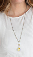 Load image into Gallery viewer, Titanic Splendor Yellow Necklace and Earrings