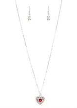 Load image into Gallery viewer, Treasures of the Heart Red Necklace and Earrings