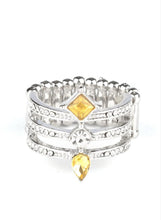 Load image into Gallery viewer, Triple Throne Twinkle Yellow Ring