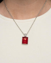 Load image into Gallery viewer, "Understated Dazzle" Red Necklace and Earrings