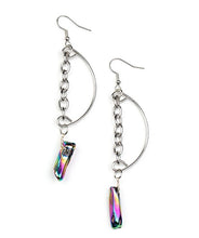 Load image into Gallery viewer, Yin to My Yang Multicolor Oil Slick Earrings
