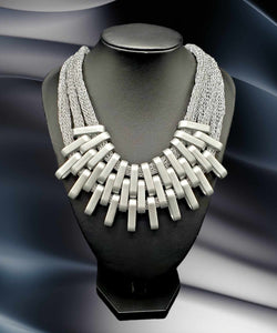 Tantalizing Trifecta Silver Necklace