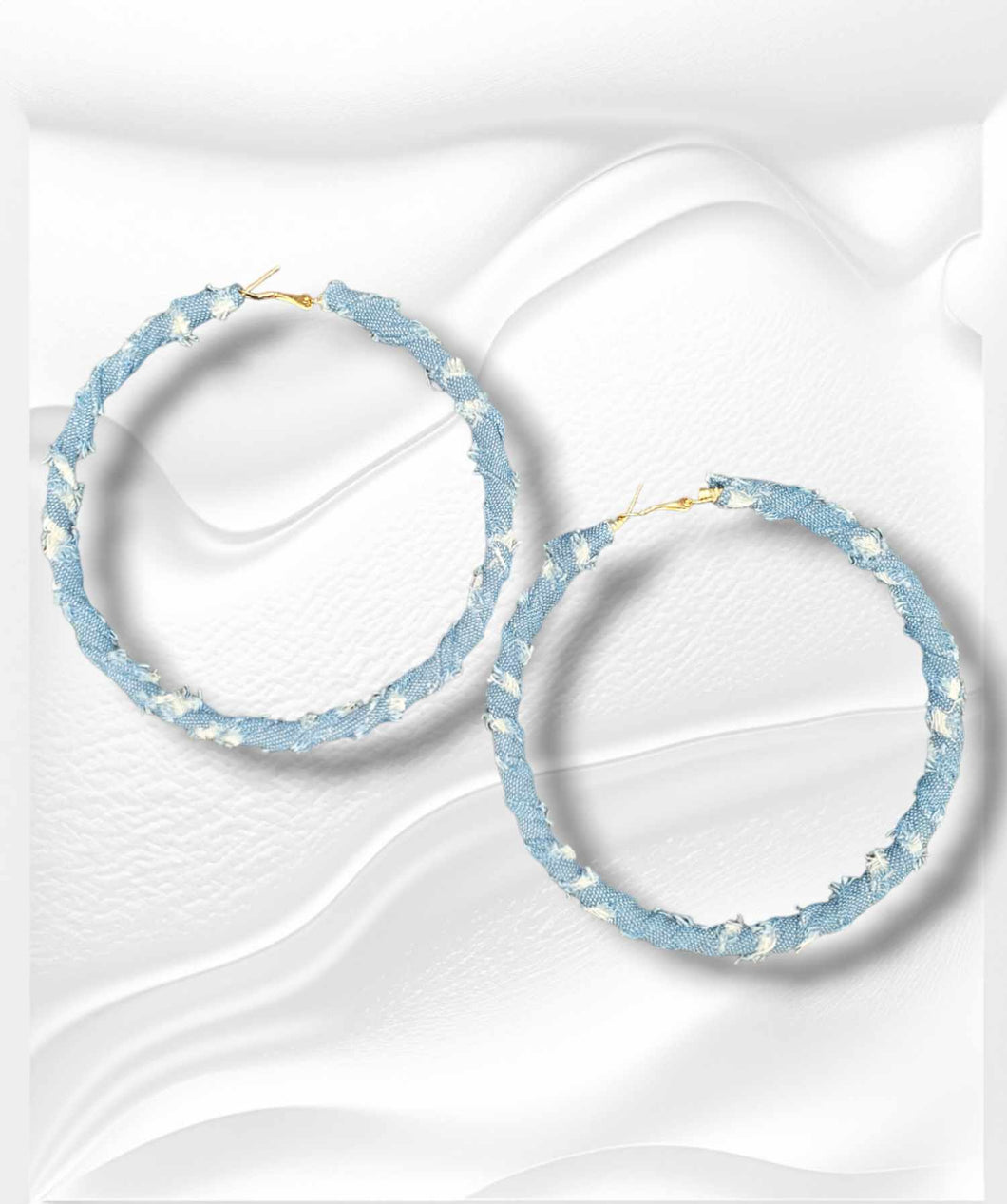 Favorite Jeans Hoop Earrings (Two Sizes to choose from)