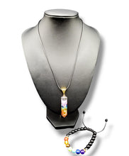 Load image into Gallery viewer, &quot;Elements&quot; Multicolor Necklace and Bracelet Jewelry Set
