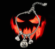 Load image into Gallery viewer, Pumpkin Charmed Charm Bracelet
