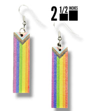 Load image into Gallery viewer, &quot;Inclusive&quot; Multicolor Wood Earrings
