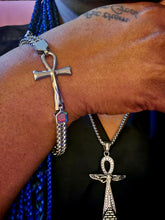 Load image into Gallery viewer, "Eternal Wings" Necklace and Bracelet Jewelry Set (Choose black or silver)

