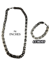 Load image into Gallery viewer, "Black and Mild" Necklace and Bracelet Jewelry Set
