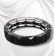Load image into Gallery viewer, Black Ice Stretchy Bracelet
