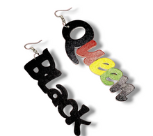 Load image into Gallery viewer, Black Queen Earrings
