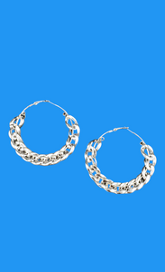 "Up In Chains" Hoops Earrings