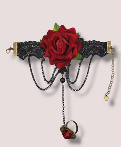 Rose Seduction Mitten (Bracelet and Ring Combo)