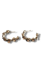 Load image into Gallery viewer, &quot;Kiss of a Rose&quot; Hoop Earrings
