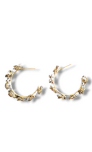 Load image into Gallery viewer, &quot;Kiss of a Rose&quot; Hoop Earrings
