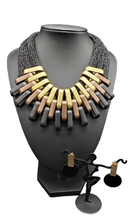 Load image into Gallery viewer, &quot;Tantalizing Trifecta&quot;-Tricolor Necklace and Earrings
