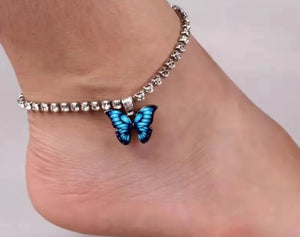 Flutter Free Butterfly Anklet (Two colors to choose from)