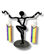 Load image into Gallery viewer, &quot;Inclusive&quot; Multicolor Wood Earrings
