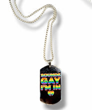 Load image into Gallery viewer, &quot;Count Me In&quot; LGBTQ+ Rainbow Pride Necklace
