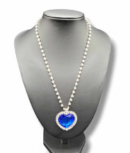 Load image into Gallery viewer, Heart of Royalty Blue Necklace
