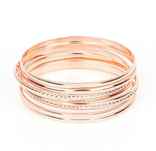 Load image into Gallery viewer, &quot;Stackable Shimmer&quot; Copper Bracelets
