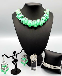 Colorfully Clustered Green Custom Set