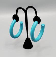Load image into Gallery viewer, I WOOD Walk 500 Miles Blue Earrings
