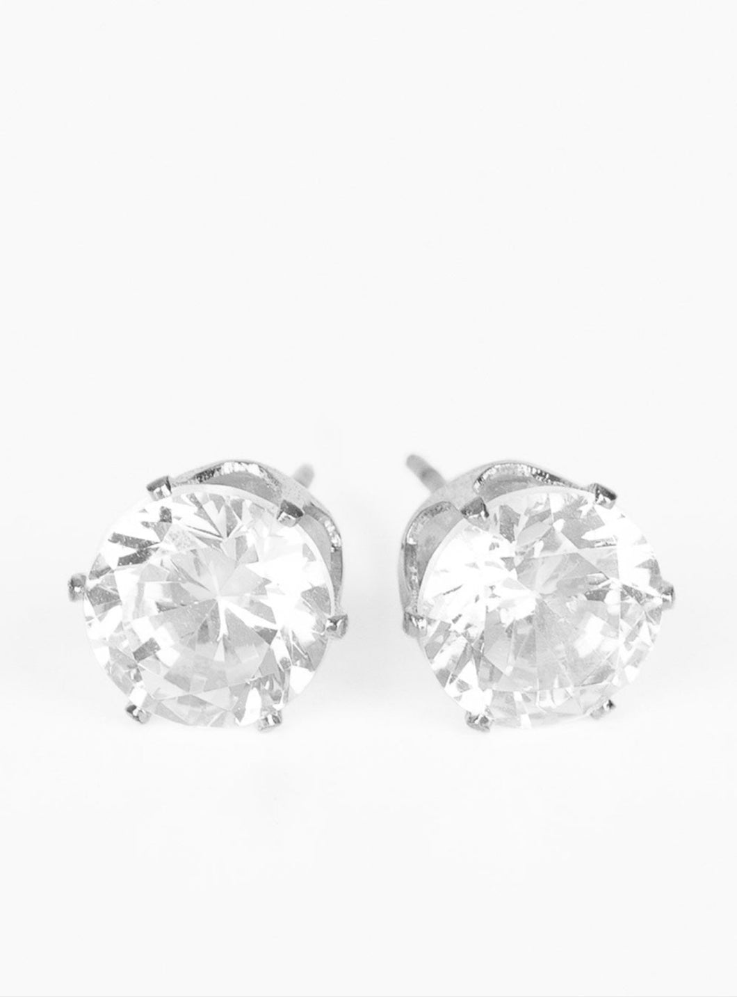 Just In TIMELESS Silver and Bling Stud Earrings