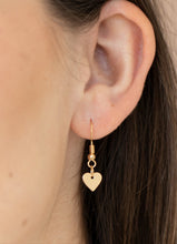 Load image into Gallery viewer, Love Conquers All Gold Necklace and Earrings
