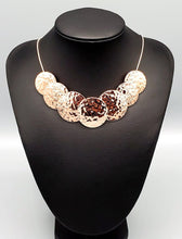 Load image into Gallery viewer, RADIAL Waves Rose Gold Necklace and Earrings
