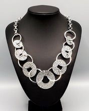 Load image into Gallery viewer, Industrial Envy Silver Necklace and Earrings
