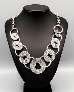 Industrial Envy Silver Necklace and Earrings
