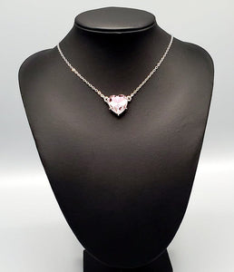 She Works HEART For The Money Pink Bling Necklace and Earrings