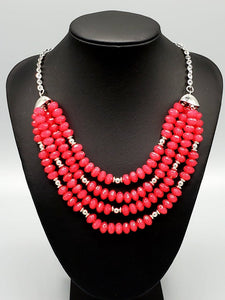 "Best POSH-ible Taste" Pink Necklace and Earrings