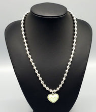 Load image into Gallery viewer, Heart Full of Fancy Light Green Necklace and Earrings
