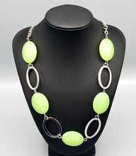 Load image into Gallery viewer, Beachside Boardwalk Light Green Necklace and Earrings
