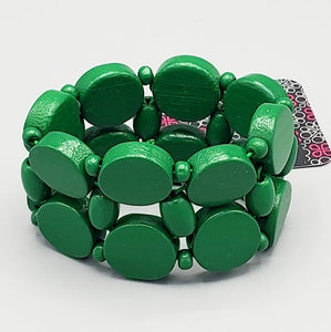 Beach Bravado Green Bracelet