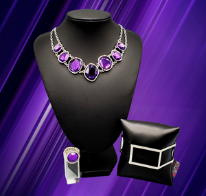 "Absolute Admiration" Purple Jewelry Set