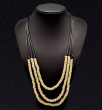 Load image into Gallery viewer, Lock, Stock, and SPARKLE Black and Gold Necklace and Earrings
