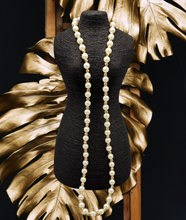 Load image into Gallery viewer, Nautical Novelty Pearl and Gold Necklace and Earrings
